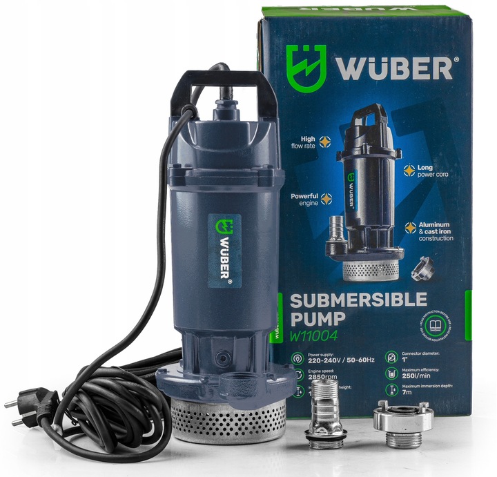 POMPA DO WODY CZYSTEJ BRUDNEJ ŚCIEKÓW SZAMBA Z SITKIEM ZANURZENIOWA 1"