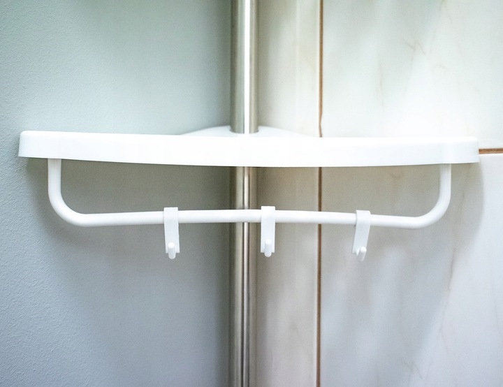 Narożna Półka Teleskopowa Łazienkowa Regał