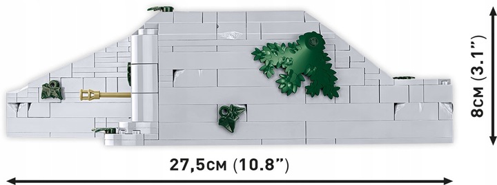 Klocki COBI 3136 German Bunker Regelbau 667 niemiecki schron bunkier
