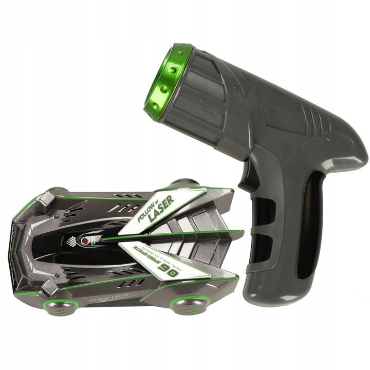 Samochód KASKADER Zdalnie Sterowany LASEREM jeździ po ŚCIANIE SUFICIE