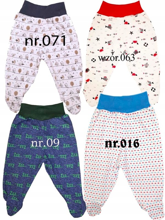 Półśpiochy półśpioszki 100% bawełna POLSKIE 62 cm