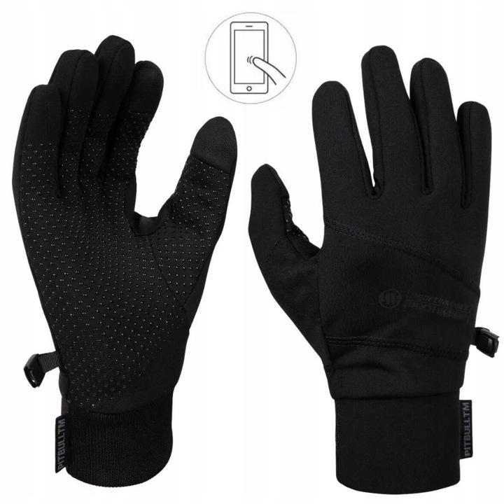 RĘKAWICZKI MĘSKIE PIT BULL ZIMOWE SPORTOWE DO TELEFONU PITBULL