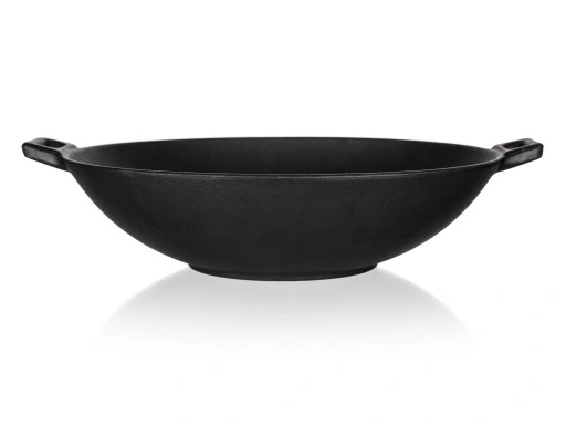 PATELNIA ŻELIWNA WOK Garnek duża ciężka 36,5 cm