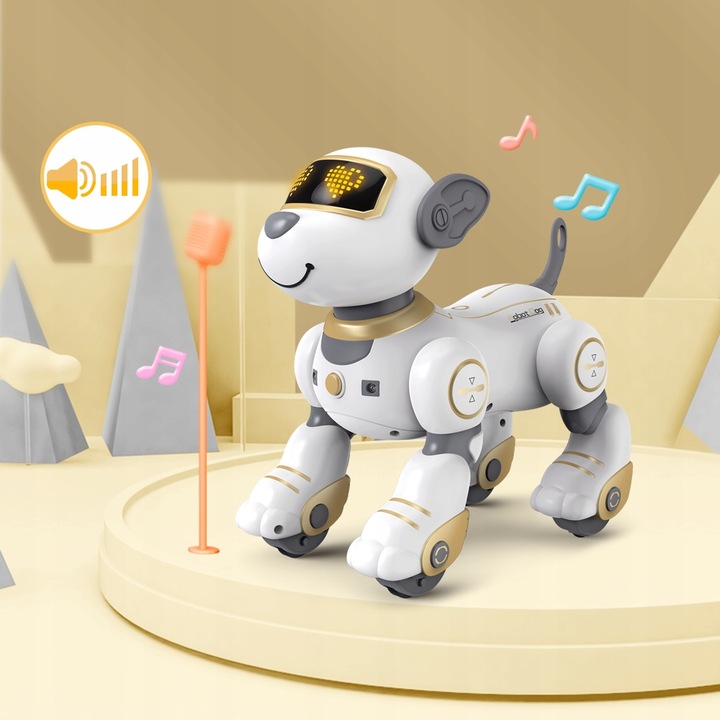 ROBOT INTERAKTYWNY PIES ZDALNIE STEROWANY PIESEK PROGRAMOWANY 17 FUNKCJE