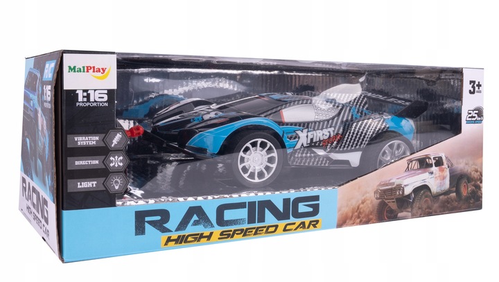 SAMOCHÓD WYŚCIGOWY AUTO KASKADER ŁADOWARKA ZDALNIE STEROWANY WYSCIGÓWKA USB