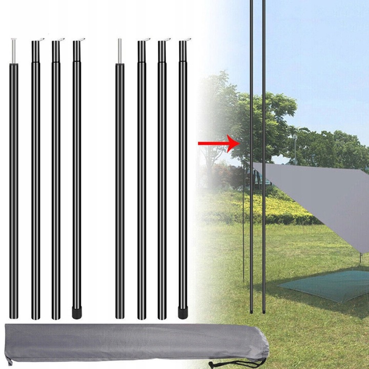 2X 2M TYCZKI NAMIOTOWE TELESKOPOWY REGULOWANY TYCZKA DO BALDACHIMU