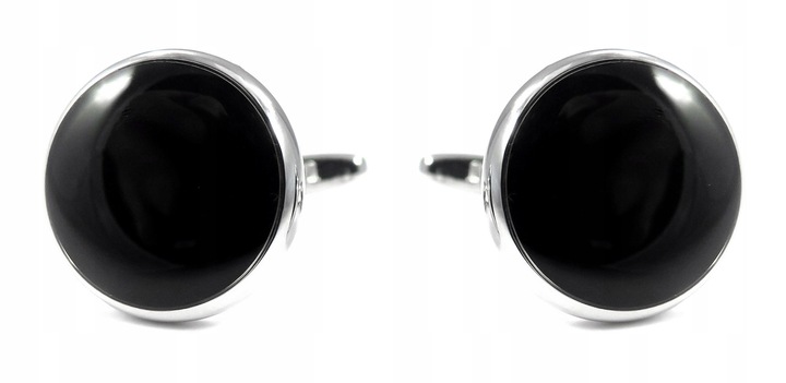 Srebrne spinki smokingowe do mankietów koszuli H6