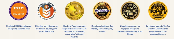 CLIXO CL-0149 Tropikalne Ptaki Kretywne magnetyczne klocki konstrukcyjne