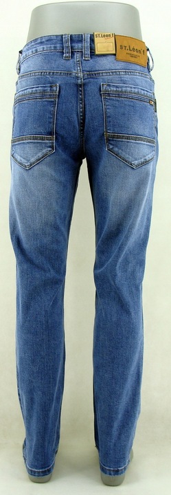 SPODNIE ST LEON 2150 W34-90/96CM L 30 GRANAT