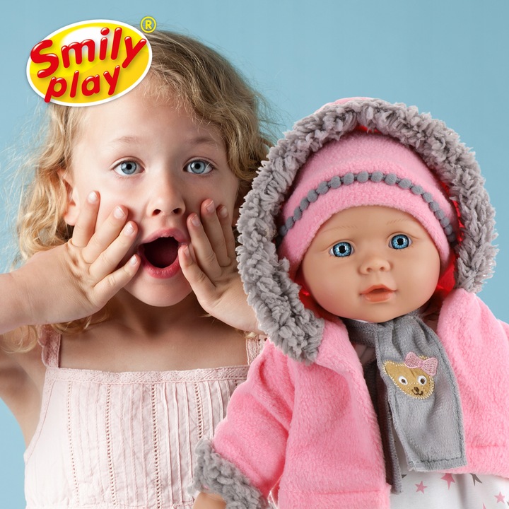 Julka Lalka bobas duża jak żywa Smily Play uczy śpiewa opowiada PL/ENG 41cm