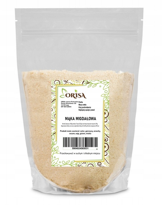 MĄKA MĄCZKA MIGDAŁOWA MIGDAŁY MIELONE CZYSTA 1KG