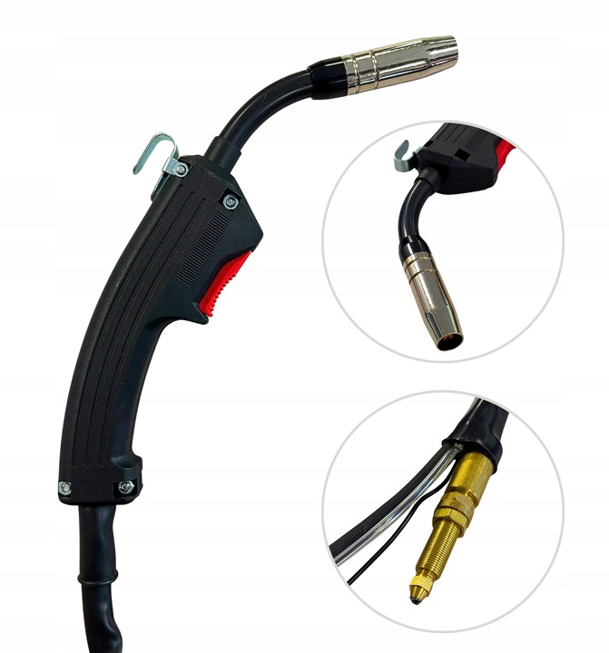 Uchwyt spawalniczy MIG/MAG MB14V RV13 3m z zaworem do miga BESTER