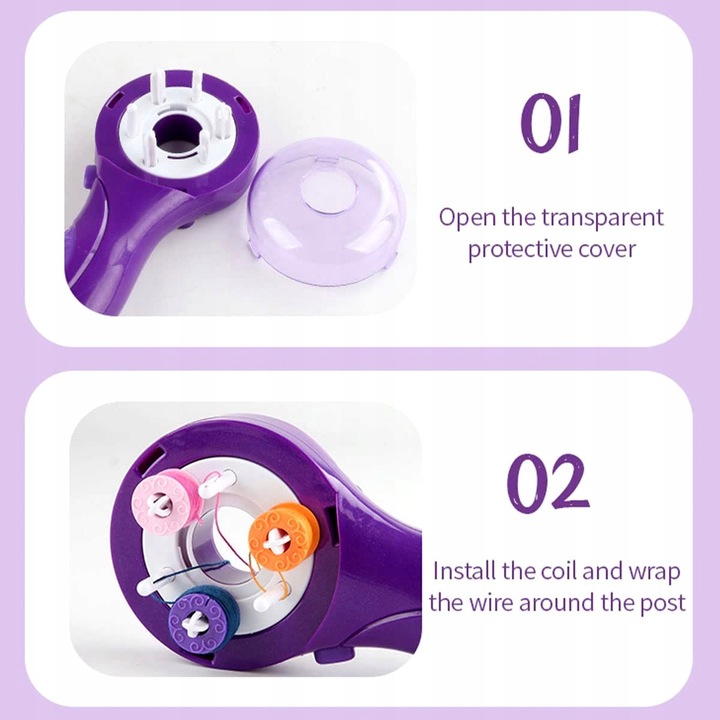 ZAPLATARKA do włosów WARKOCZY zaplatacz ZESTAW maszynka do WARKOCZYKÓW