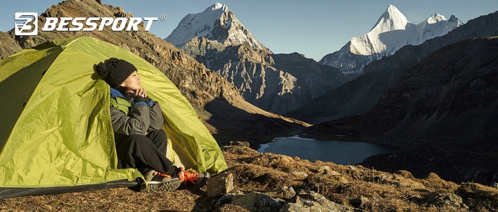 Bessport Śpiwór, od -10°C do 15°C, na 4 pory roku, typu mumia, gruby