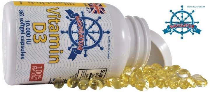 WITAMINA D3 10000IU Z LANOLINY 365kaps NA ROK