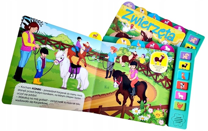 KSIĄŻKA SENSORYCZNA ODKRYWAM DŹWIĘKI ZWIERZĘTA
