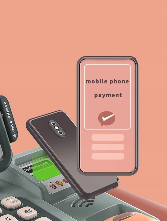 INTERAKTYWNA Kasa sklepowa fiskalna AKTYWNY SKANER waga dźwięki SKLEP