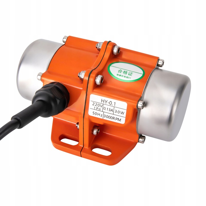 SILNIK WIBRACYJNY 3000 OBR/MIN Z REGULATOREM PRĘDKOŚCI, ELEKTRYCZNY SILNIK