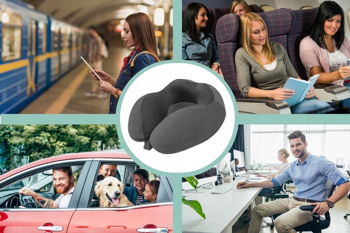 PODUSZKA PODRÓŻNA TURYSTYCZNA NA SZYJĘ ZAGŁÓWEK DO SAMOCHODU MEMORY MEDI