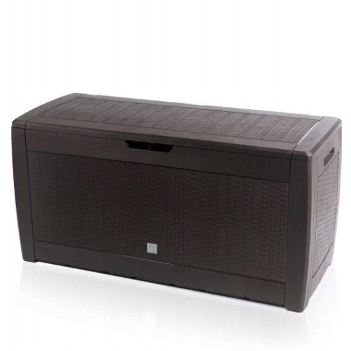 SKRZYNIA OGRODOWA SCHOWEK NA TARAS BALKON POJEMNIK 310L BRĄZ PRODUKT POLSKA