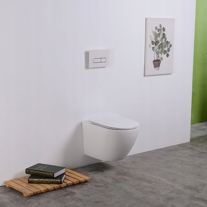 MISKA PODWIESZANA MUSZLA WC WISZĄCA MISA TORNADO + DESKA WOLNOOPADAJĄCA