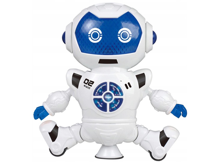 ROBOT TAŃCZĄCY OPOWIADA BAJKI UCZY SŁÓWEK ŚWIECI