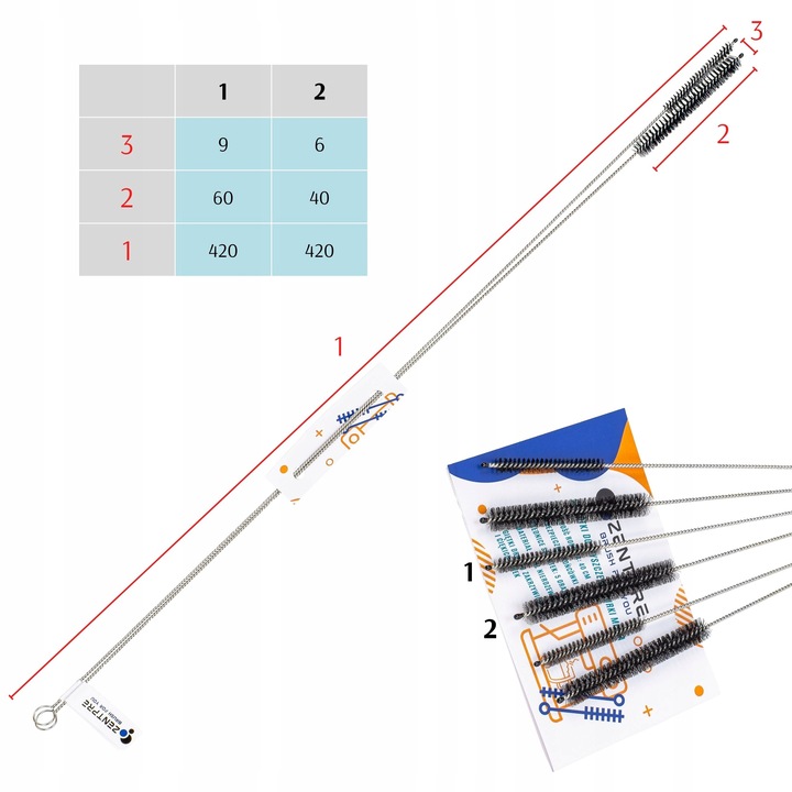 Szczotki Do Rurki Mleka Długie 40cm Czyszczenie Przewodu Mlecznego Ekspresu