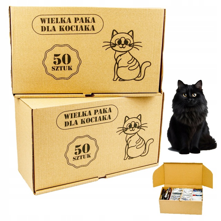 Karma mokra dla kota Saszetka Mix Smaków Wielka Paka Dla Kociaka 50 szt.