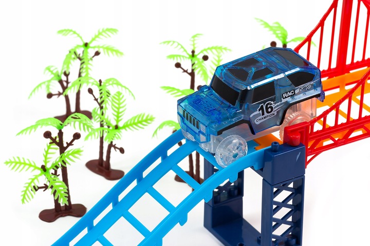 TOR SAMOCHODOWY WYŚCIGOWY ŚWIECĄCY 360 el GLOW TRACKS MAGIC TRACKS AUTO