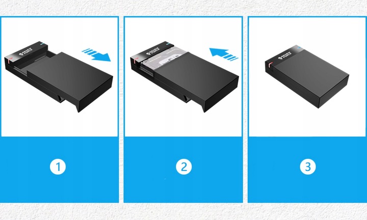 Obudowa Dysku 3.5' Kieszeń SATA I II III HDD USB 3.0 Super Speed do 5Gb/s