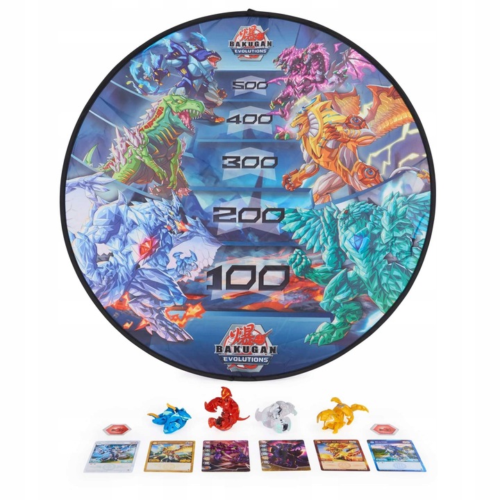 BAKUGAN EVOLUTIONS ZESTAW PLATINUM FIGURKI + MATA