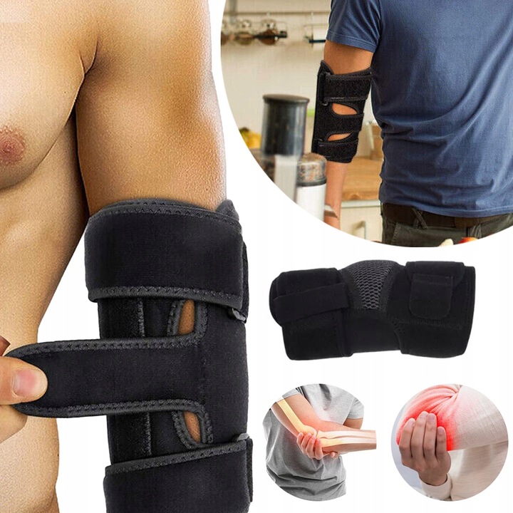 OCHRANIACZE ŁOKCI WSPARCIE ŁOKCIA ANTYPOŚLIZGOWA OPASKA UCISKOWA NA ŁOKIEĆ