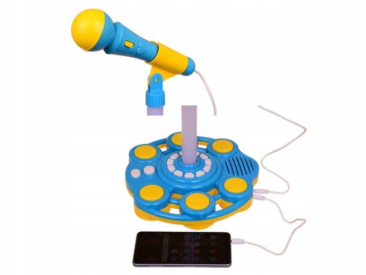 MIKROFON STOJĄCY DLA DZIECI ZE STATYWEM KARAOKE MP3 GŁOŚNIK