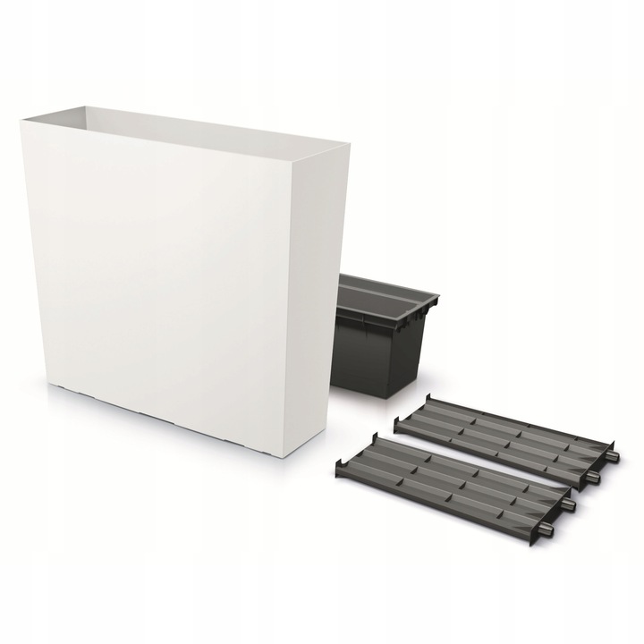 Doniczka wysoka Urbi Case T DUC800T z wkładem | Biały