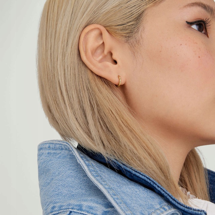 Złote Kolczyki 585 Kółka Kółka Okrągłe Damskie 10mm ZLOTO 14K na Prezent