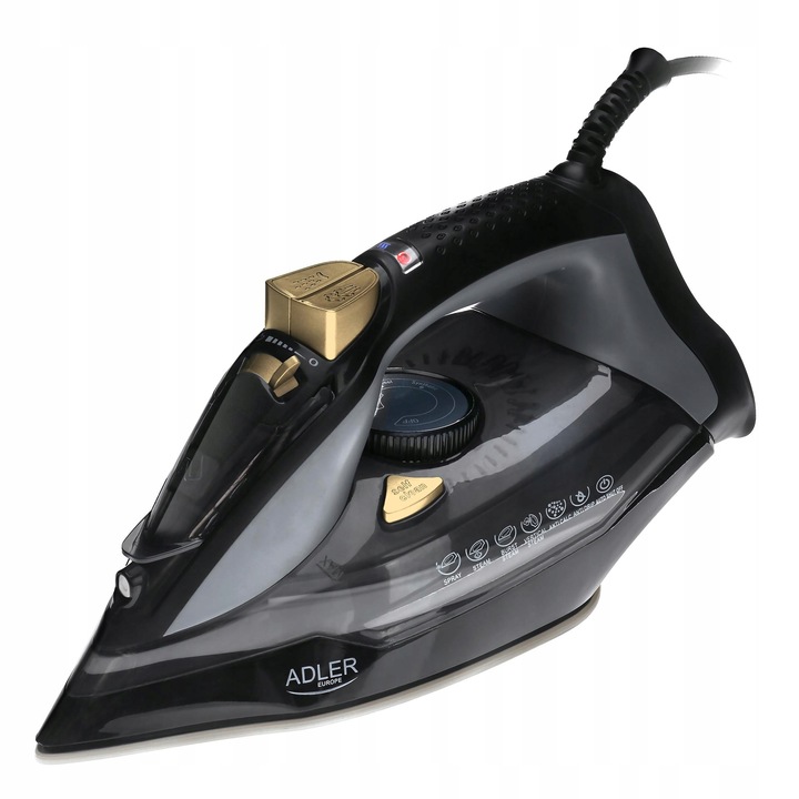 ŻELAZKO PAROWE 3000W STRAŻAK ANTI-CALC ANTI-DRIP PRASOWANIE W PIONIE MOCNE