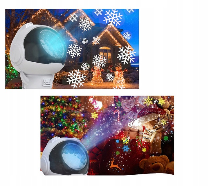 ŚWIĄTECZNY PROJEKTOR LED LASEROWY RZUTNIK REFLEKTOR NA DOM 16 MOTYWÓW