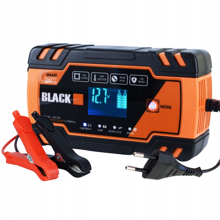 PROSTOWNIK AUTOMATYCZNY SAMOCHODOWY FUNKCJA NAPRAWY DO AKUMULATORÓW 12V 24V