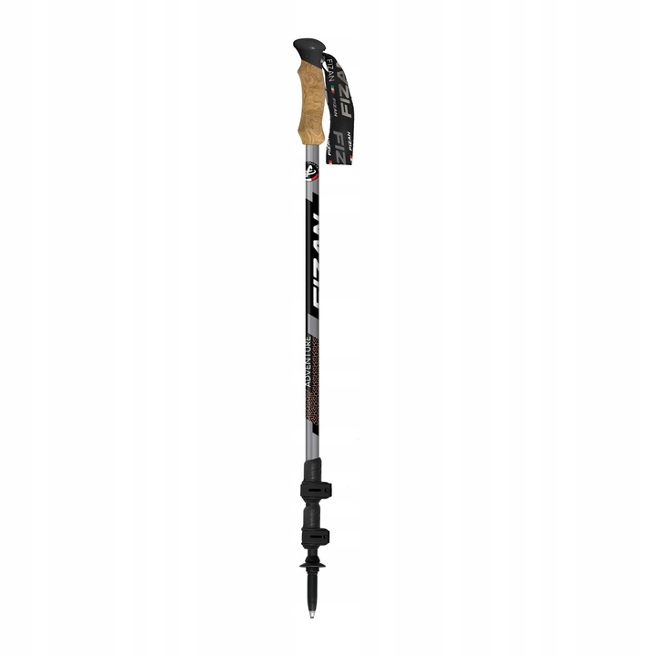 Kije trekkingowe Fizan Adventure szare 70-140 cm