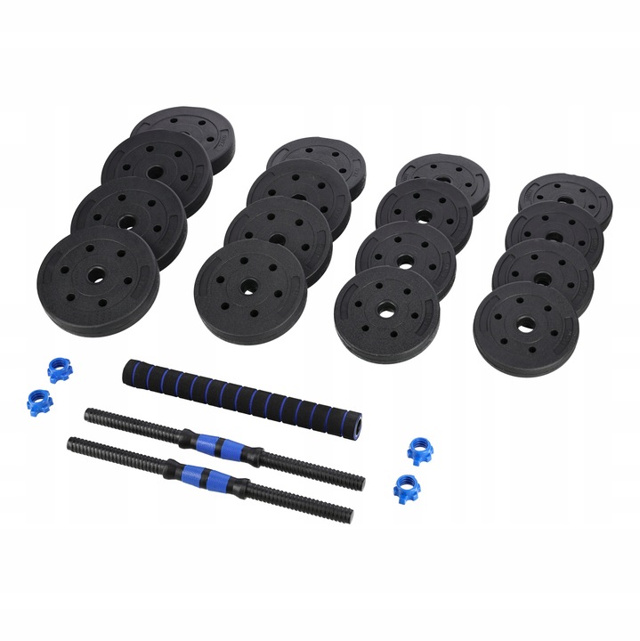 ZESTAW REGULOWANYCH HANTLI + SZTANGA = 30KG