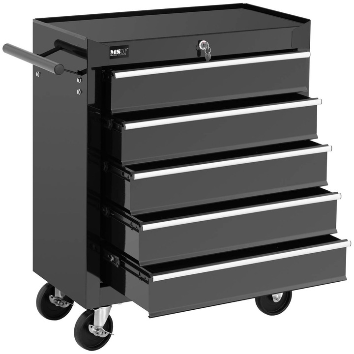 WÓZEK NARZĘDZIOWY SZAFKA WARSZTATOWA 5 PÓŁEK ZAMEK