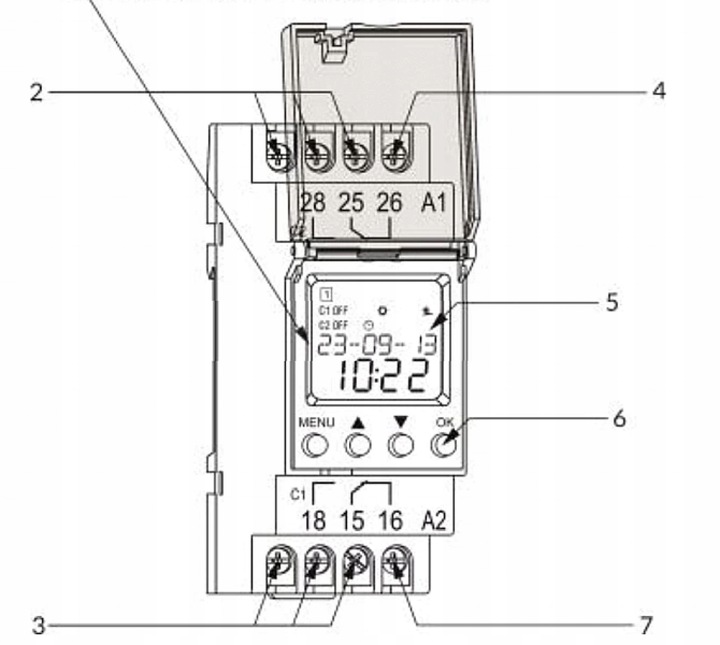 PROGRAMATOR CZASOWY NA SZYNĘ ASTRONOMICZNY WŁ/WYŁ