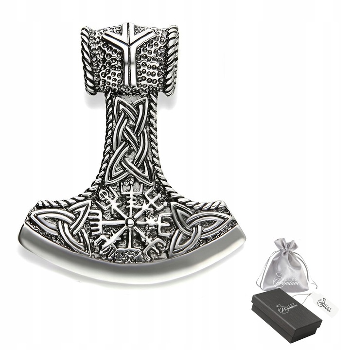 Zawieszka srebro pr. 925 Kultowy Wisiorek Wikingów Topór Nordycki dla Niego