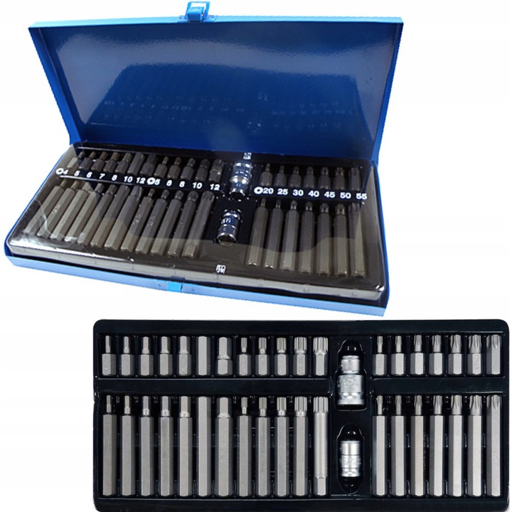 ZESTAW BITÓW KLUCZY IMBUS SPLINE TORX 40 el BITY