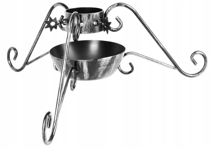 STALOWY STABILNY STOJAK CHOINKOWY, POD CHOINKĘ SH5 Z POJEMNIKIEM NA WODĘ