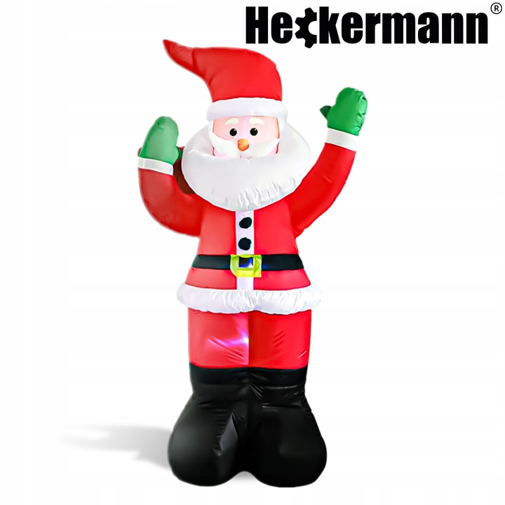 ELEKTRYCZNIE DMUCHANY MIKOŁAJ DEKORACJA ŚWIĄTECZNA LED OZDOBA OGRODOWA 180