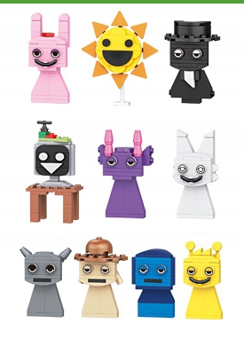 INCREDIBOX SPRUNKI KLOCKI FIGURK ZESTAW 3D zabawka z klocków Prezent