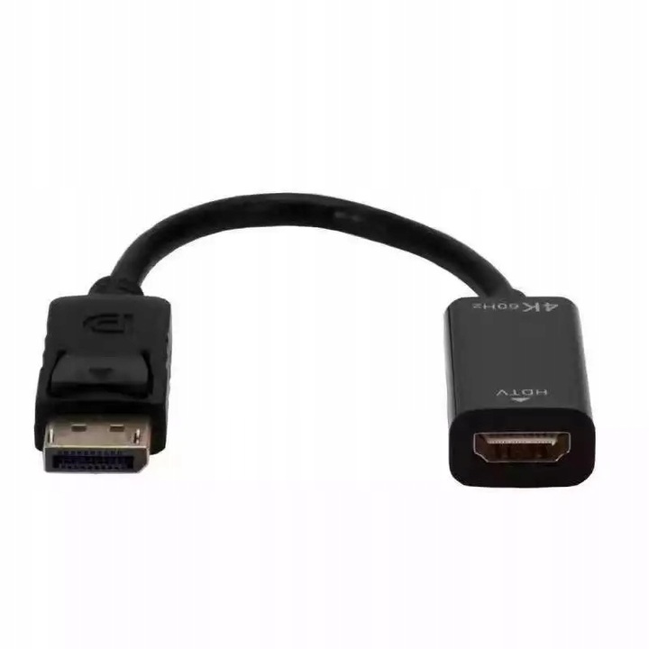 Adapter Kabel Display Port do HDMI 2.0 Przejściówka konwerter DP 4K/60Hz