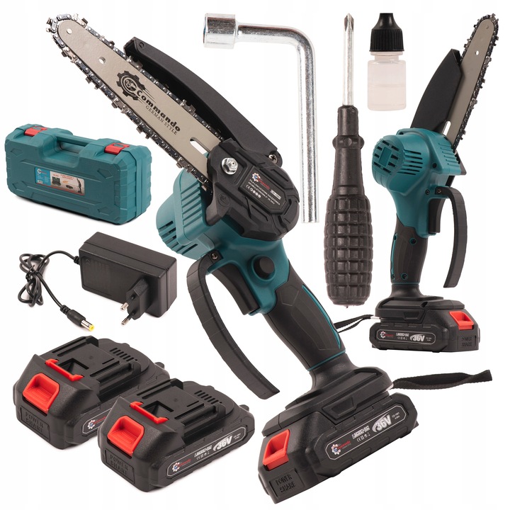 PIŁA ŁAŃCUCHOWA PILARKA AKUMULATOROWA 36V 2 X AKU 6 CALI PROFESJONALNA