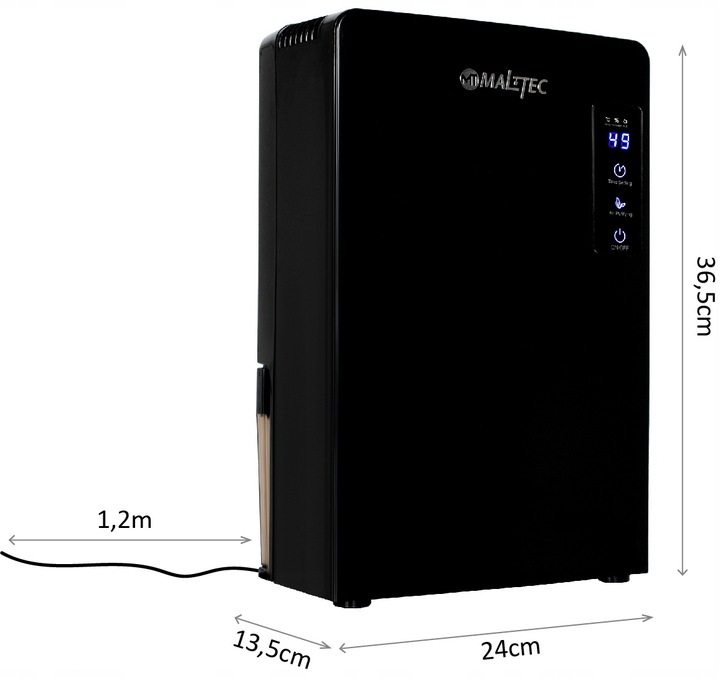 OSUSZACZ POWIETRZA POCHŁANIACZ WILGOCI DUŻY CICHY MOCNY 2200ML 90W